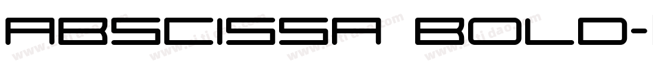Abscissa Bold字体转换